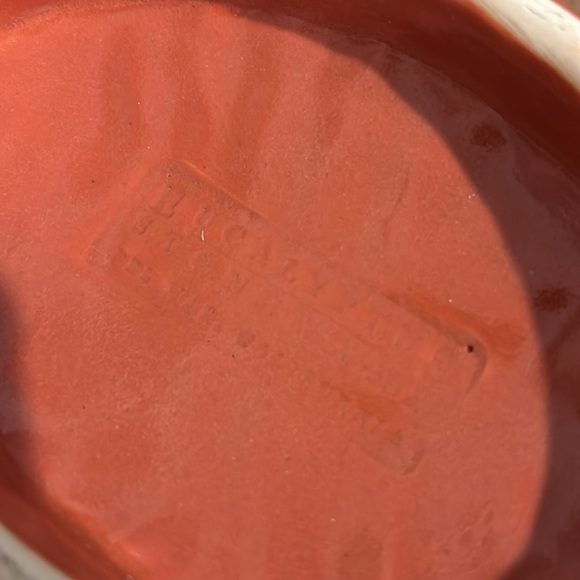 Eucalyptus stoneware pottery fruit bowl, woven color terracotta bread basket - Picture 5 of 5